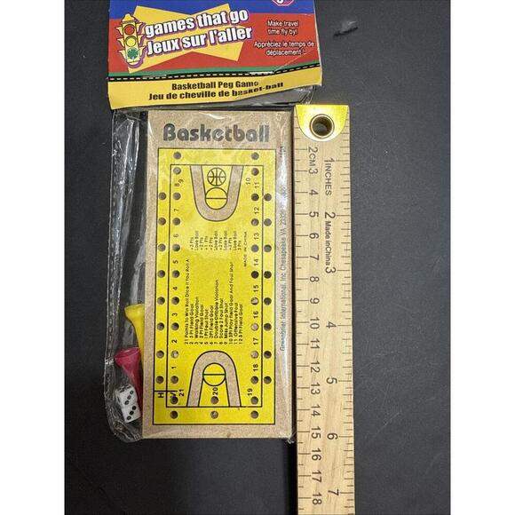Basketball Peg Board Game, Brand New Sport Fun Travel Toy Hand Held Game - Picture 7 of 8